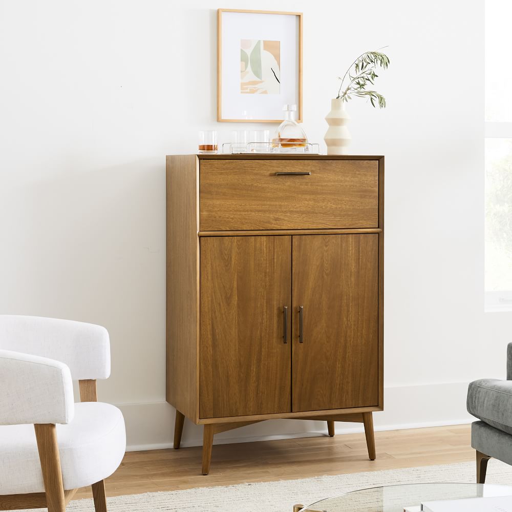 Mid Century Bar Cabinet Acorn