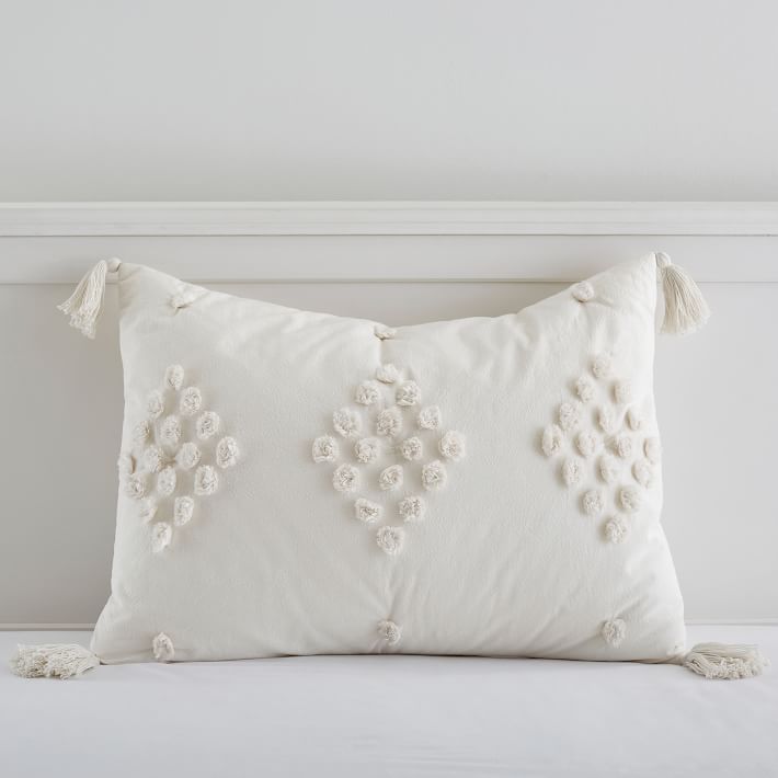 Luna Diamond Tufted Sham With Insert 26"x20"