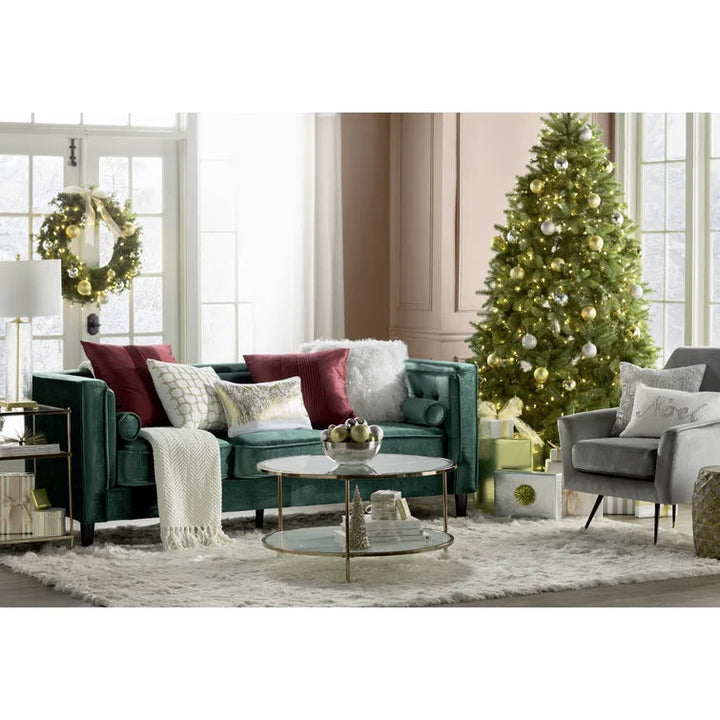 Arber Pleated Throw Pillow Cover With Insert-18"x18"