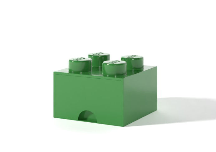 Green LEGO Storage Brick Drawer Bright Toy Box