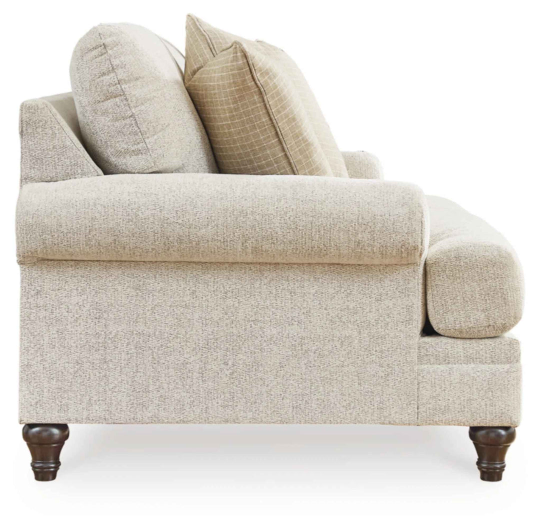 Rolled Arm Loveseat with Reversible Cushions