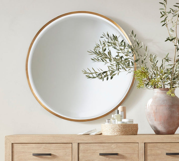 Layne Round Wall Mirror-49"