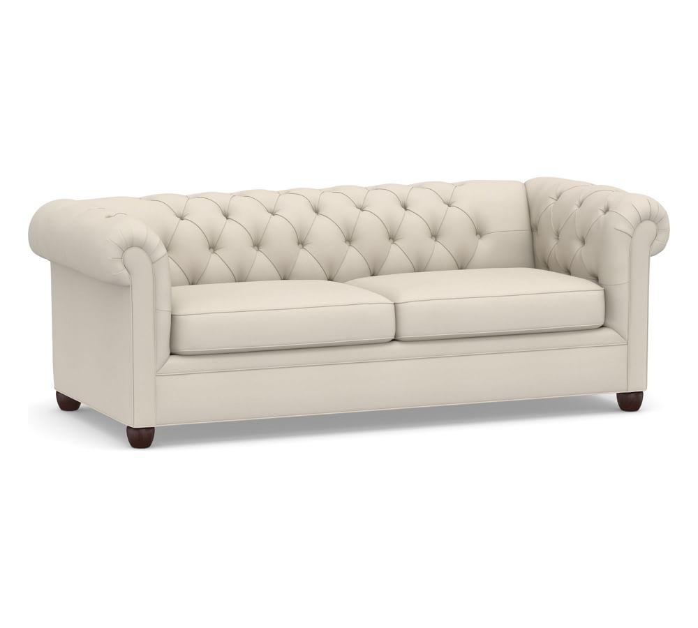 Chesterfield Roll Arm Upholstered Queen Sleeper Sofa