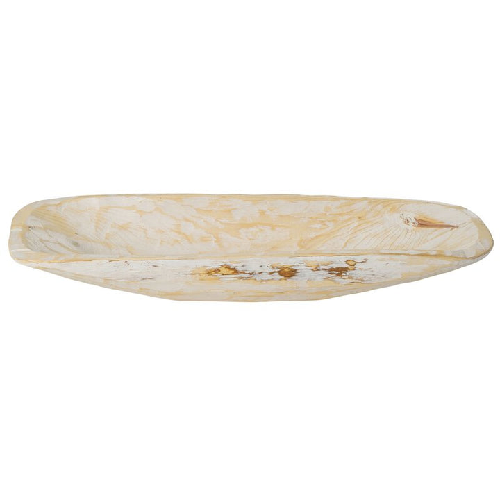 Bellicent Wood Oval Rustic Decorative Bowl