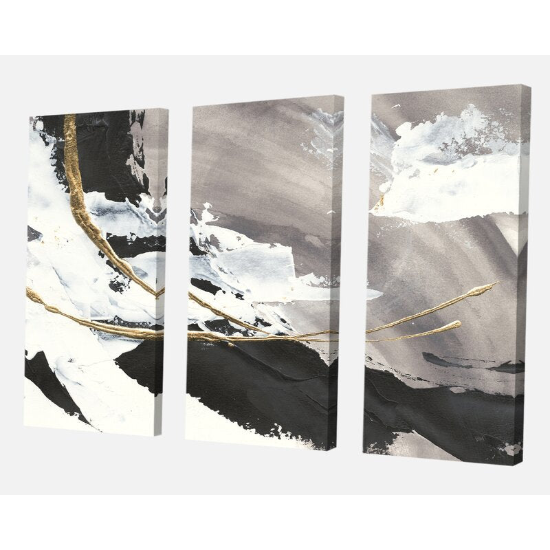 Glam Painted Arcs II Painting Multi Piece Image on Canvas