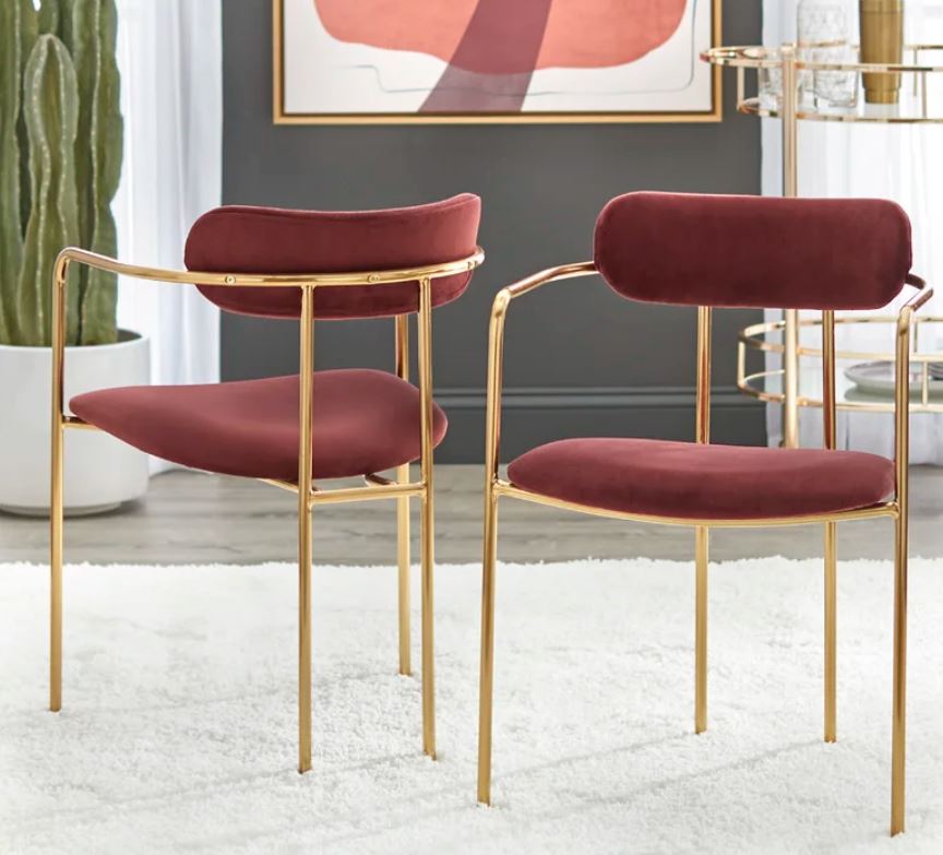 Carrigan Velvet Upholstered Side Chair