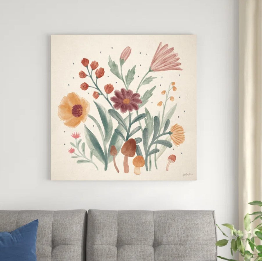 Cottage Botanical II on Canvas
