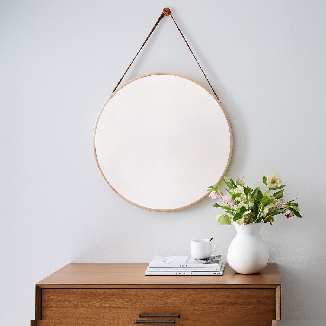 Modern Hanging Round Wall Mirror
