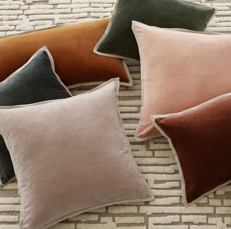 Gehry Velvet Linen Decorative Pillow