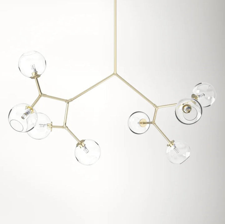 Vera 8 Light Dimmable Modern Linear Chandelier