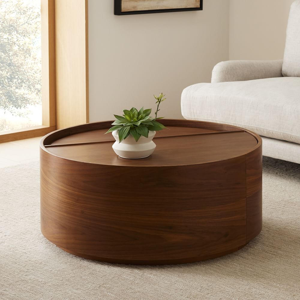 Volume Round Storage Coffee Table