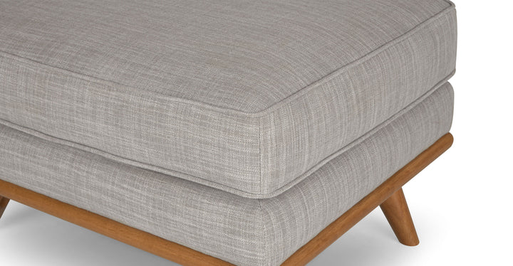 Timber Rain Cloud Gray Ottoman