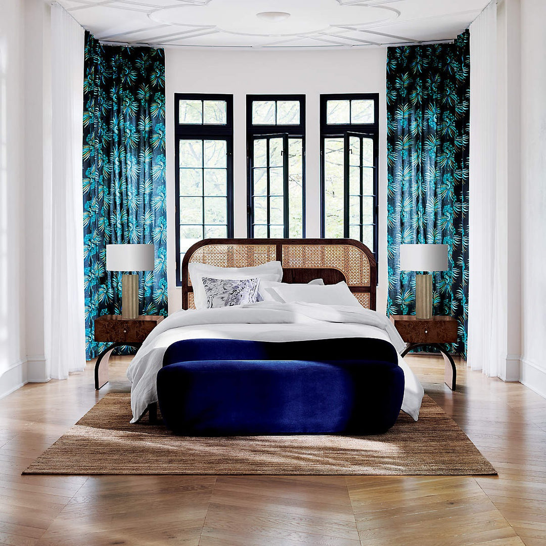 NADI WOOD AND CANE KING BED