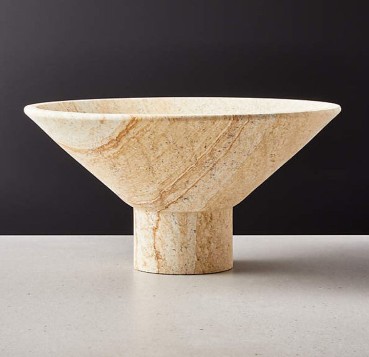 Dune Footed Sandstone Bowl