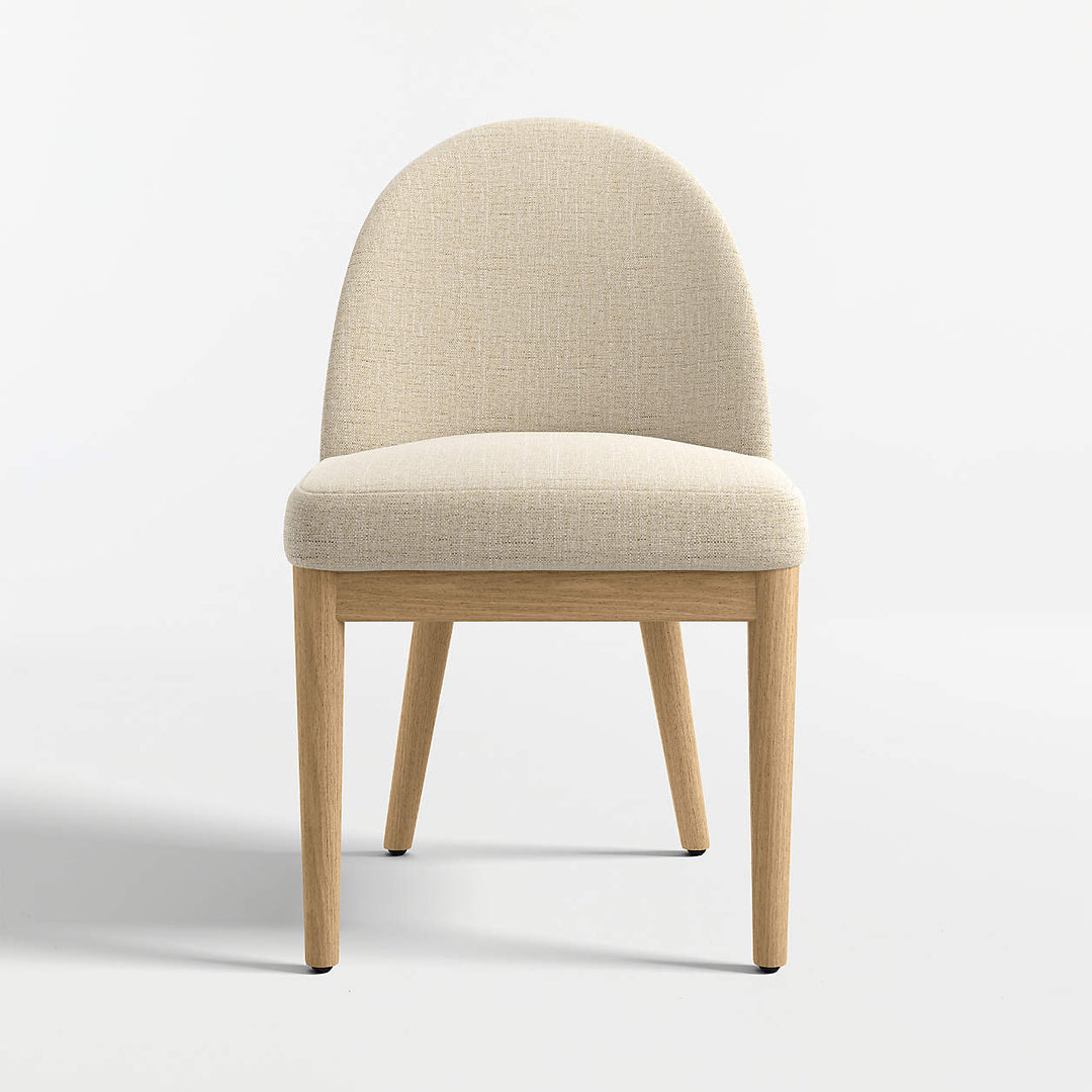 Ana Ivory Natural Wood Dining Chair