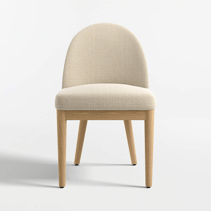Ana Ivory Natural Wood Dining Chair