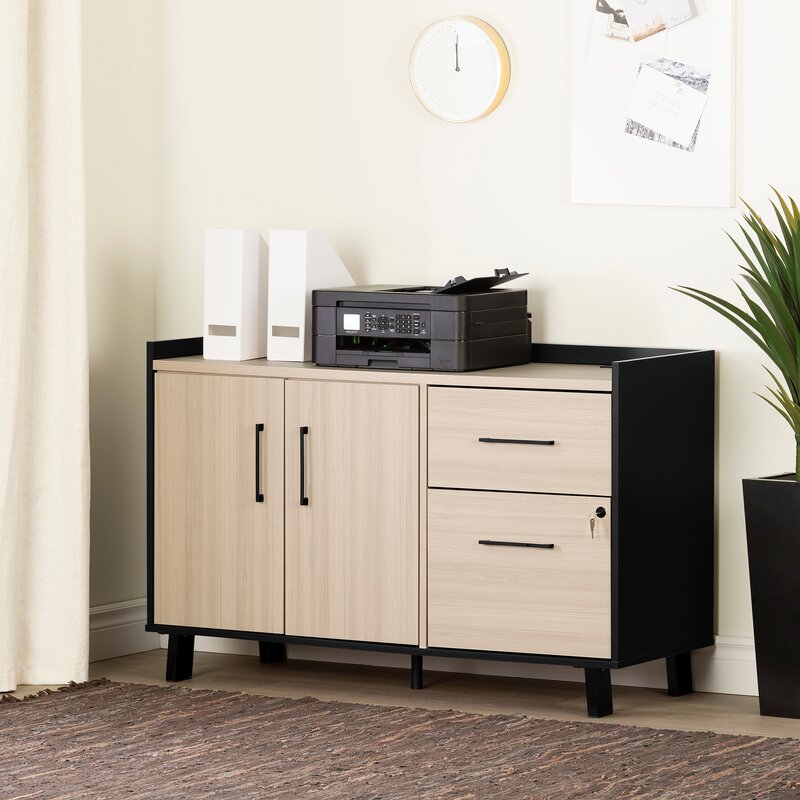 Kozack 2 Drawer 1 Shelf Filing Credenza