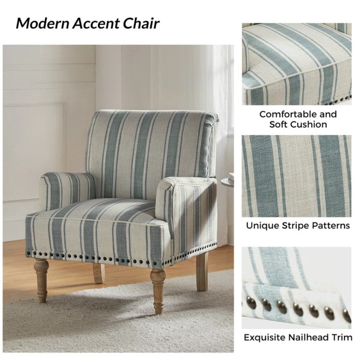 Arching Upholstered Armchair 1