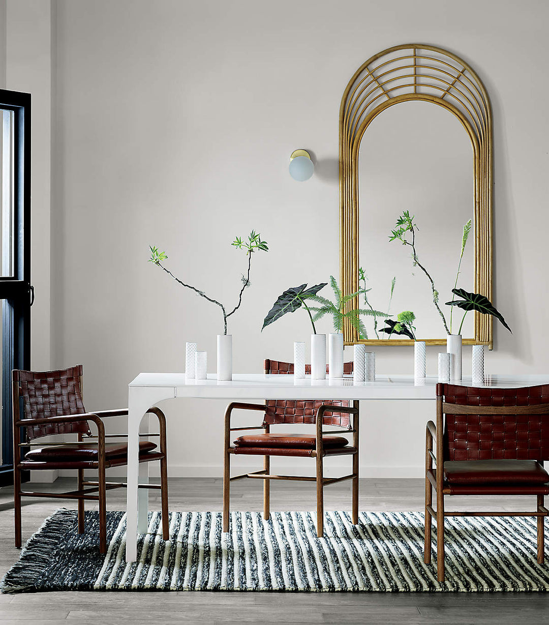 AQUA VIRGO LARGE WHITE DINING TABLE