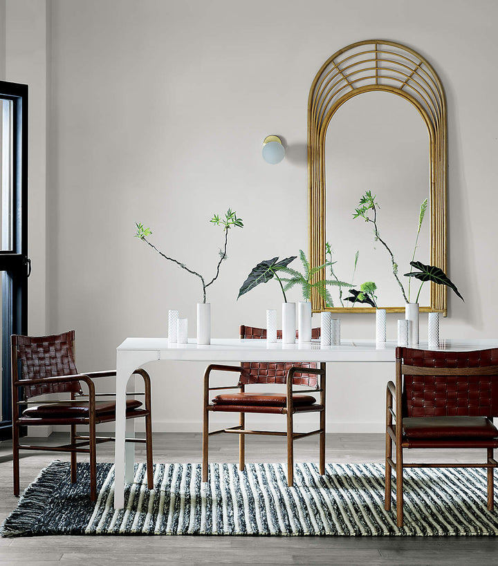 AQUA VIRGO LARGE WHITE DINING TABLE