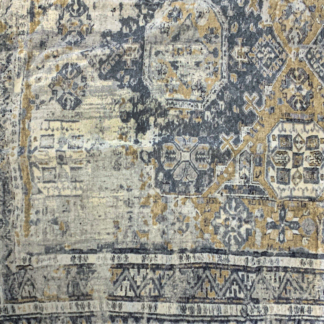 Zayden Velvet Printed Pouf