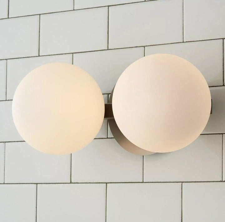 Modern Milky Globe Vanity Light