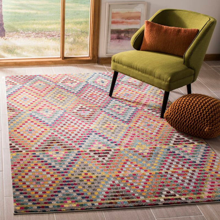 Geometric Multicolor Area Rug-8'x10'