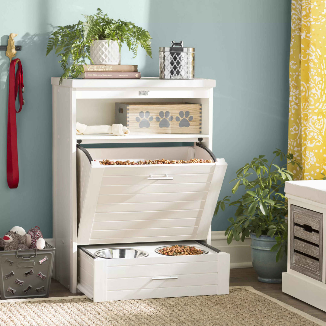 Ian ECOFLEX Dog Food Storage Pantry Double Bowl
