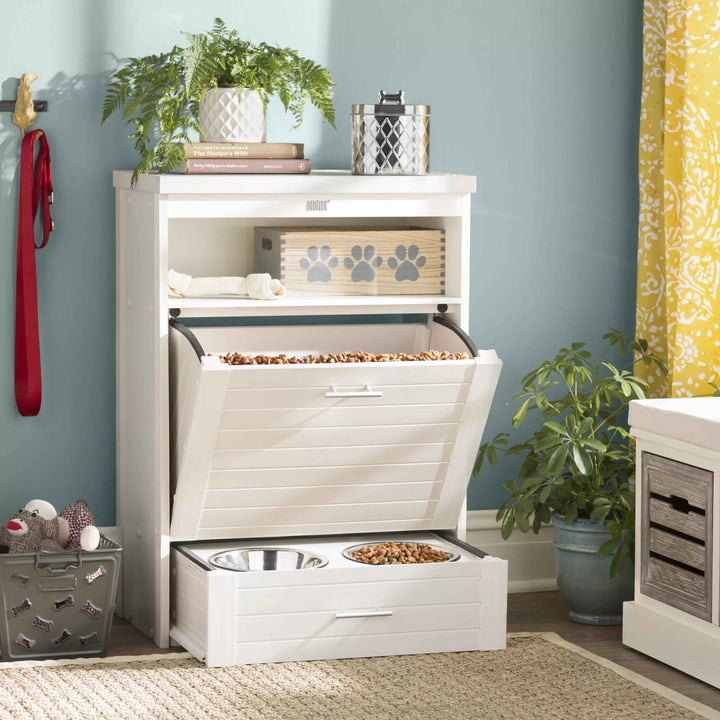 Ian ECOFLEX Dog Food Storage Pantry Double Bowl
