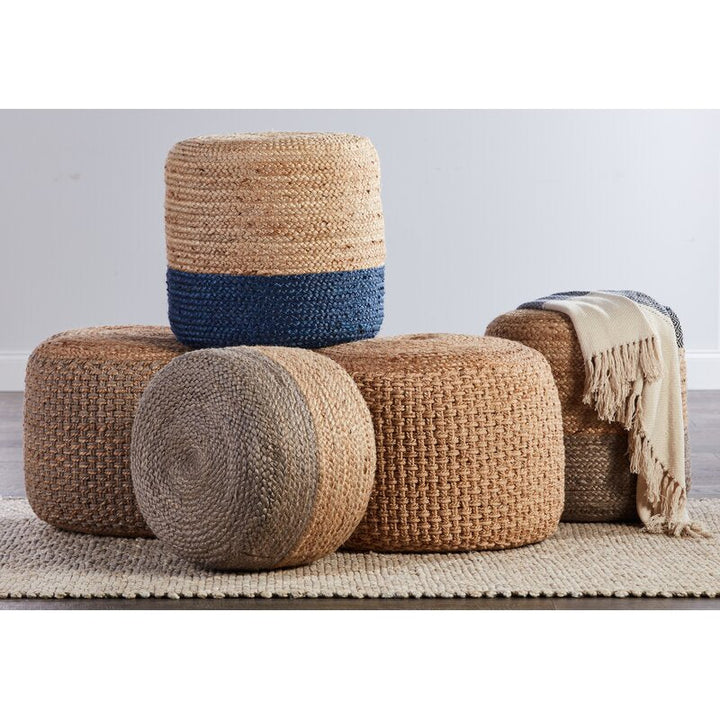 Macek 18inch Round Pouf Ottoman