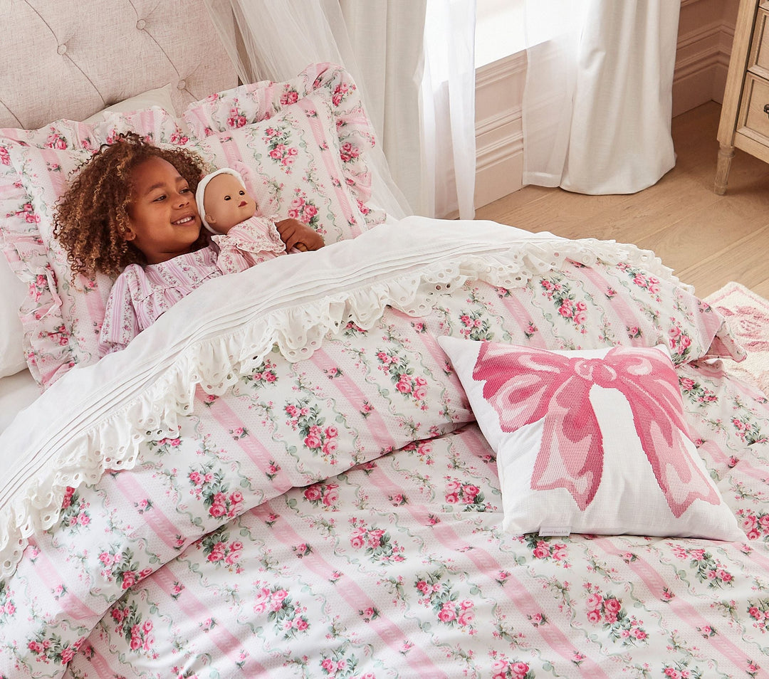 LoveShackFancy Needlepoint Bow Pillow