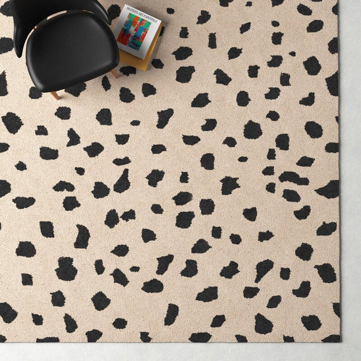 Jayson Animal Print Tufted Wool Area Rug 9'x13'