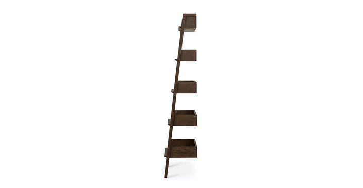Fantol Dark Oak Narrow Bookcase
