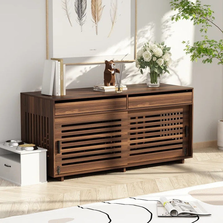 Dog Crate Furniture With Divider