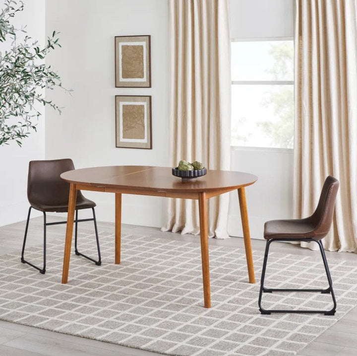 Linelle Solid Wood Extendable Dining Table