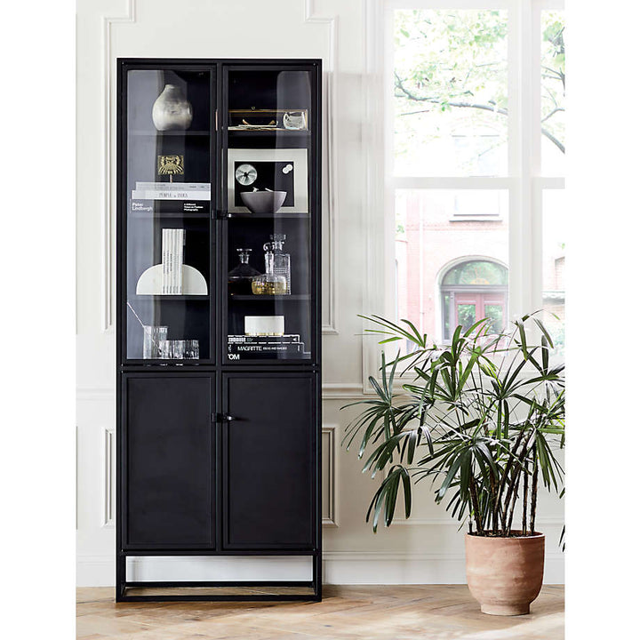 Casement Black Tall Cabinet