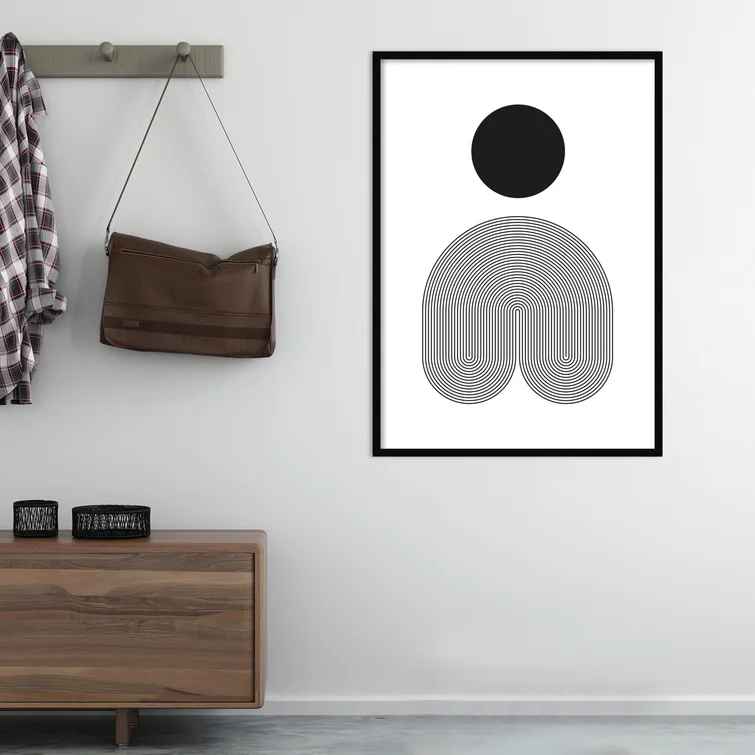 No by Simon West with Frame-42.25"x30.25"