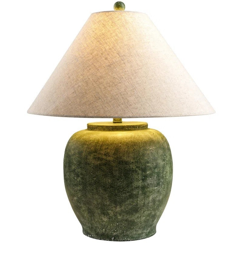Kiku Cement Table Lamp