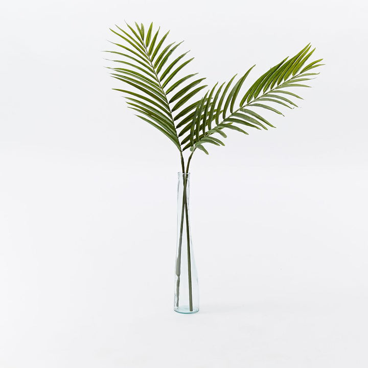 Faux Green Palm Plant Leaf Branch