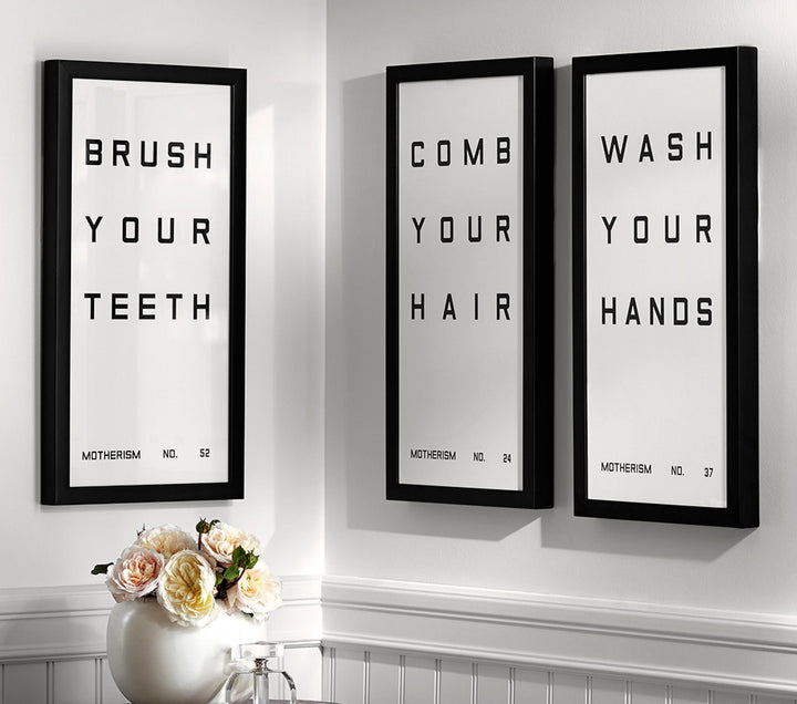 Bathroom Brush your Teeth Wall Art