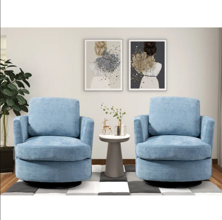 Ottelia 32.2 Wide Swivel Barrel Chair