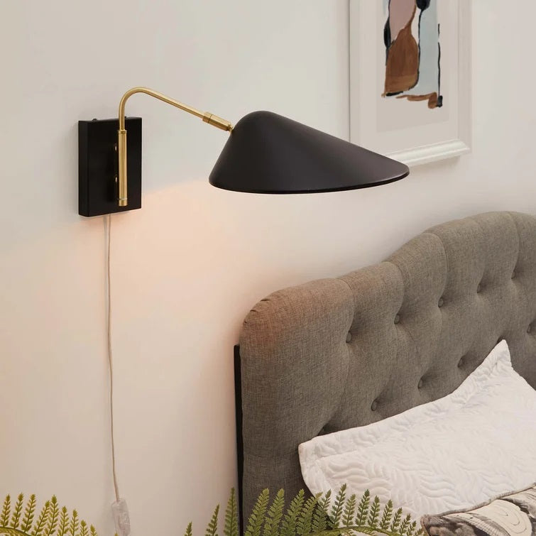 Solid Brass Swing Arm Sconce