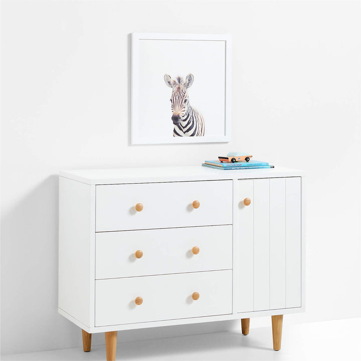 Baby Zebra Framed Wall Art-20"x20"
