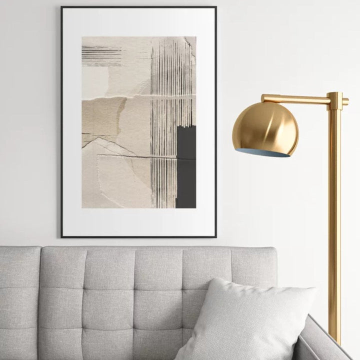 Paper Abstract Framed Art Print