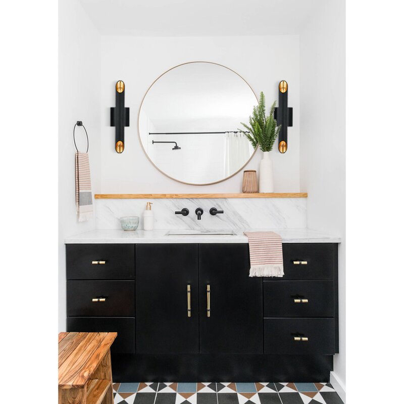 Beauville Light Dimmable Matte Black Wallchiere