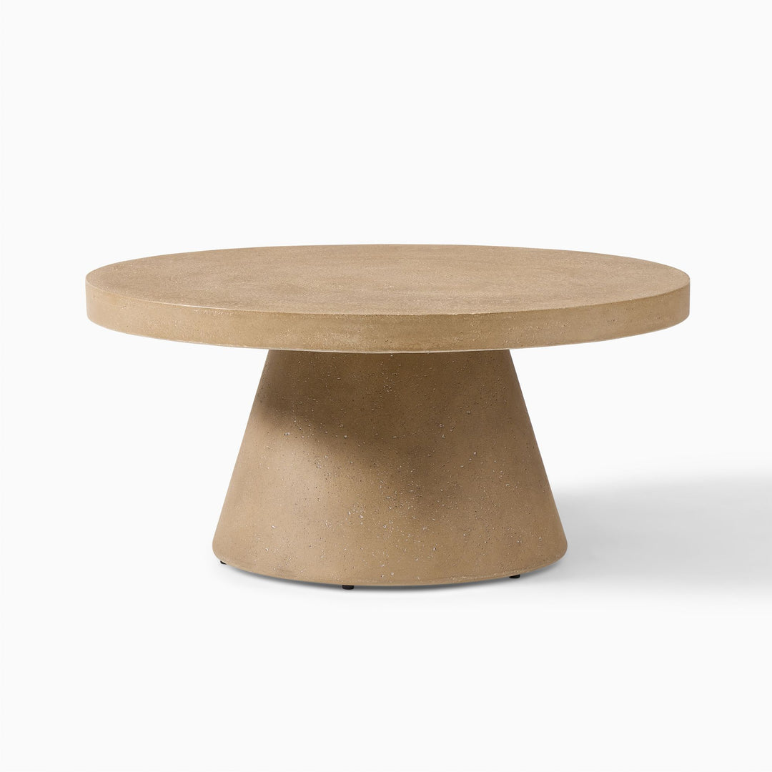 Textured Concrete Outdoor Coffee Table