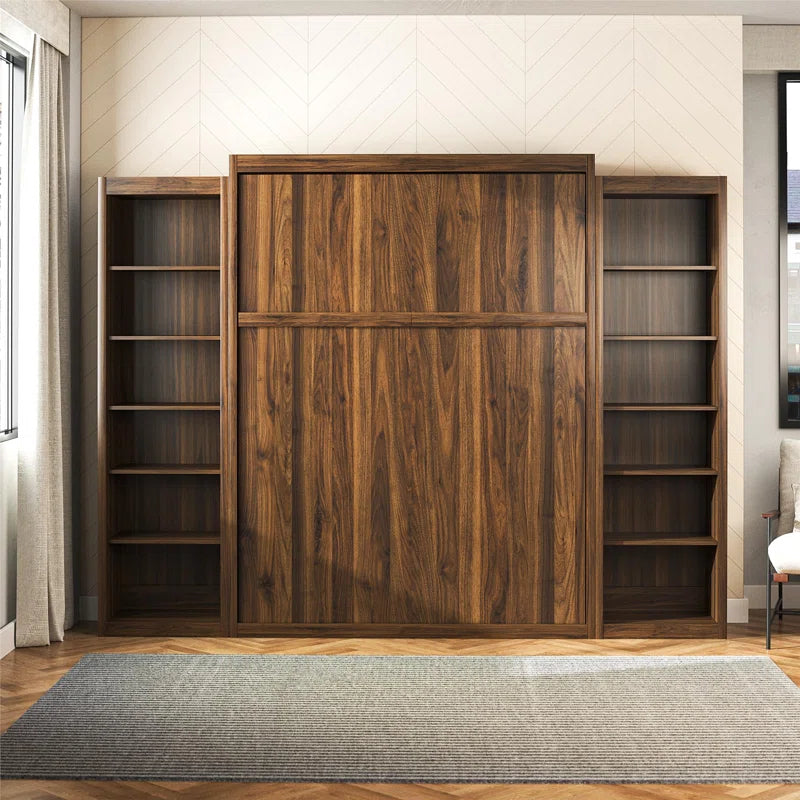 Wexford Murphy Bed with Side Storage Bookcases