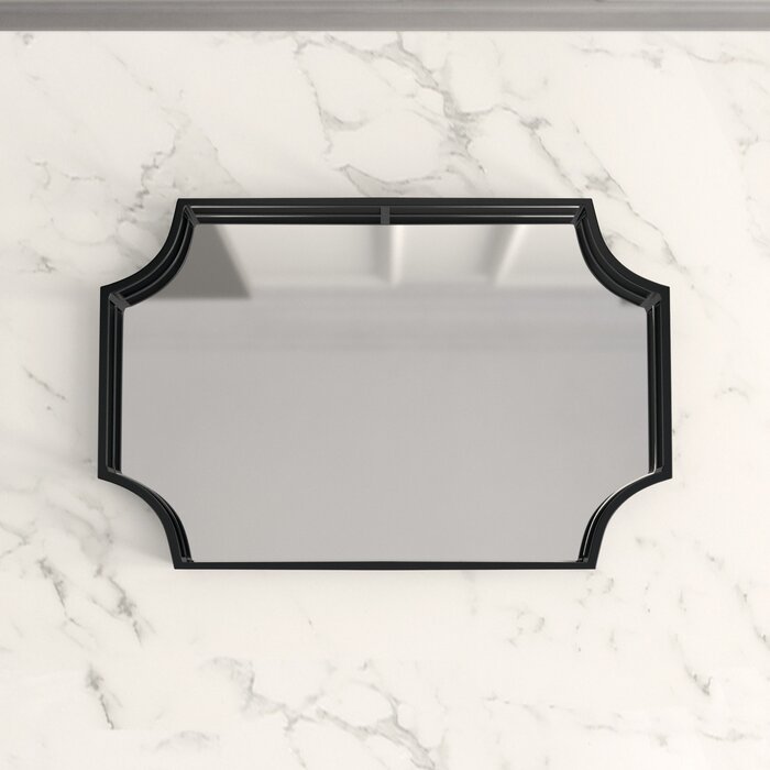 Aayush Metal Mirrored Ornate Scalloped Decorative Vanity Tray