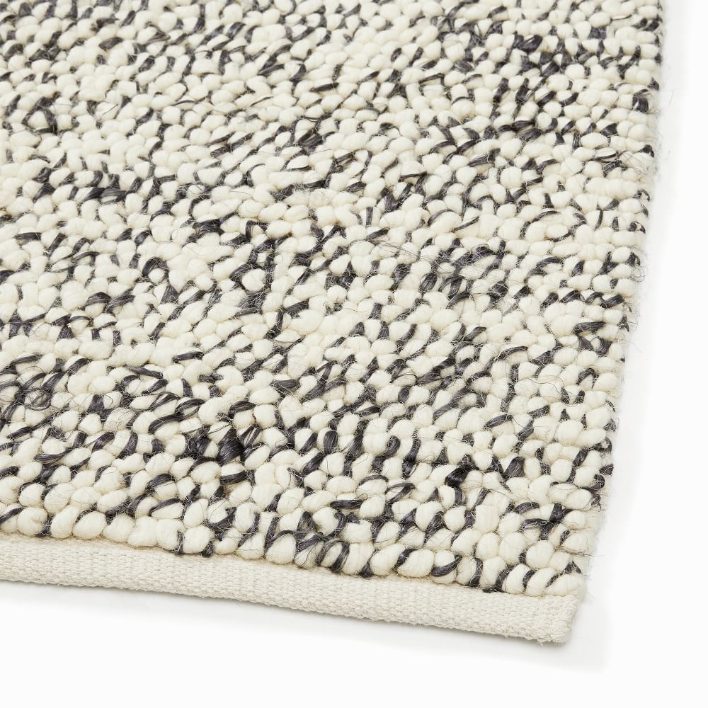 Mini Pebble Wool Jute Rug-6'x9'