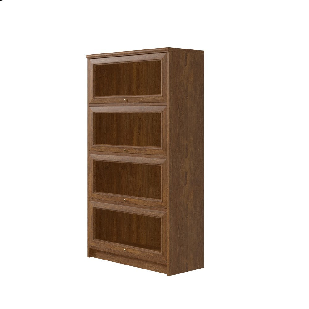 Didier 58'' H x 32.5'' W Solid Wood Barrister Bookcase
